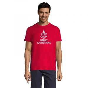Keep Calm And Merry Christmas Herren T-Shirt