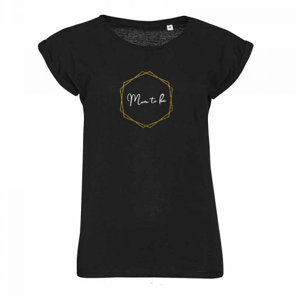 Mom To Be in Sechseck Damen T-Shirt