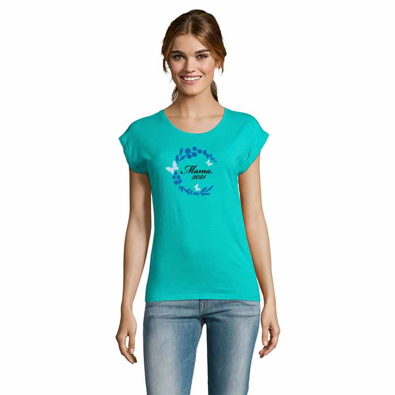 Mama 2021 mit Kranz T-Shirt