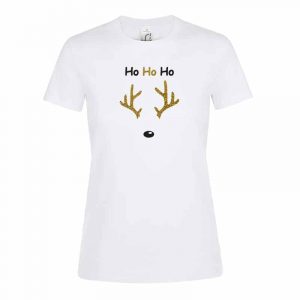Ho Ho Ho Rentier Damen T-Shirt