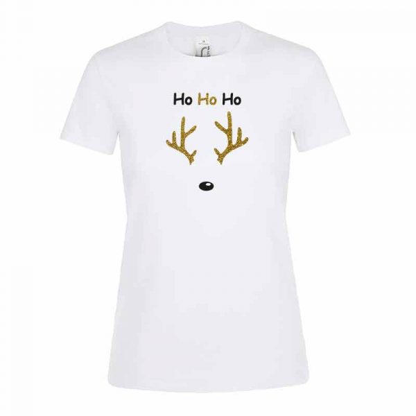 Ho Ho Ho Rentier Damen T-Shirt