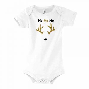 Ho Ho Ho Rentier Kurzarm-Body