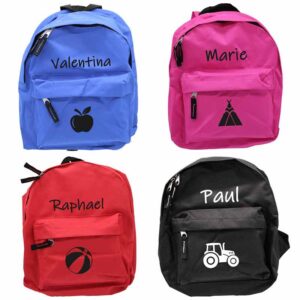 Kindergarten Rucksack mit Symbol und Name
