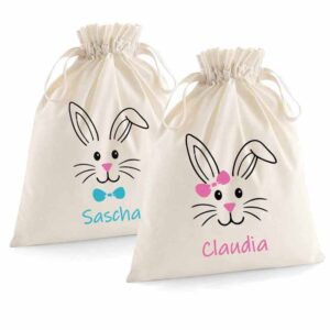 Ostersäckchen mit Osterhase und Name