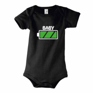 Batterie Baby Kurzarm-Body
