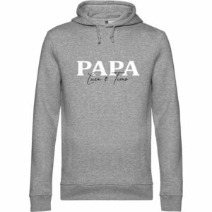 Papa und Kindernamen Herren Hoodie