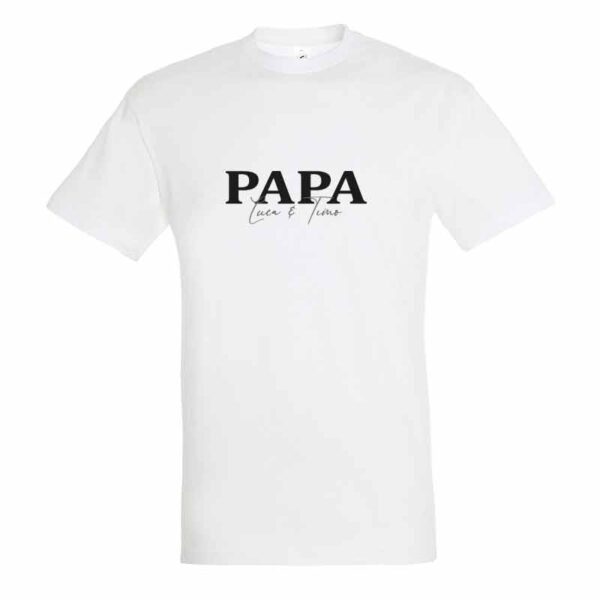 Papa und Kindernamen Herren T-Shirt