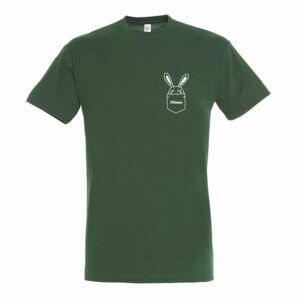 Häschen in Brusttasche mit Name Herren T-Shirt
