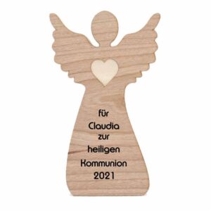 Holzengel für Erstkommunion
