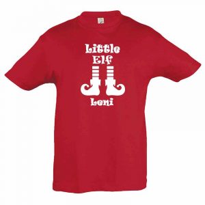Little Elf mit Name T-Shirt