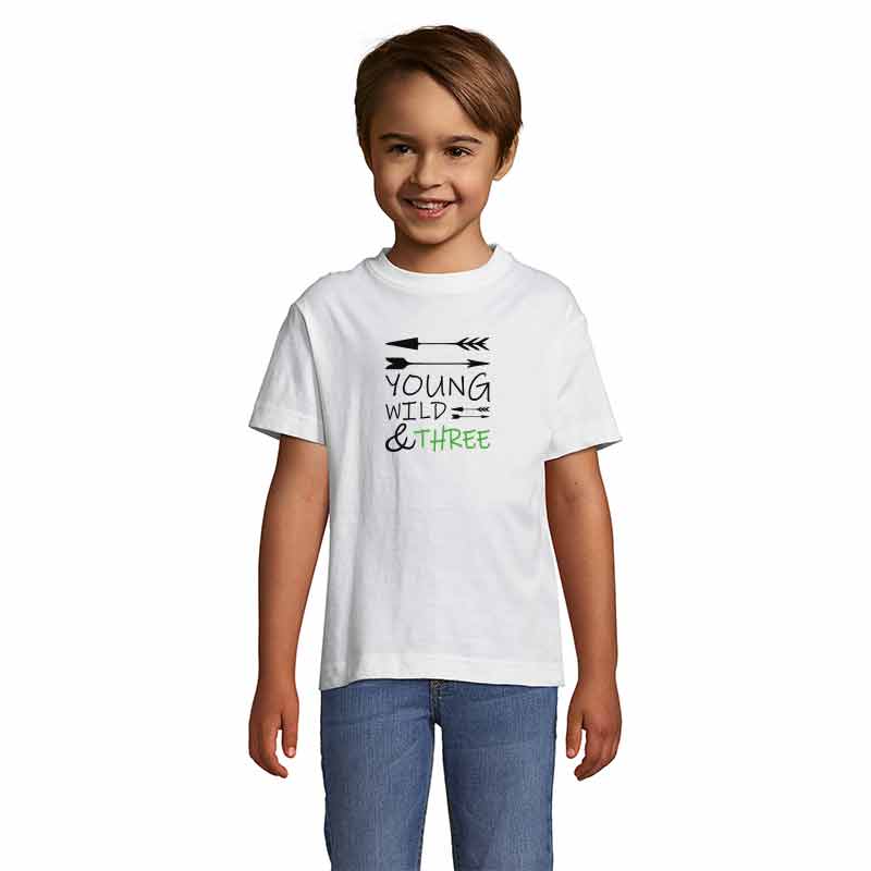 Young, Wild & Three Kinder T-Shirt